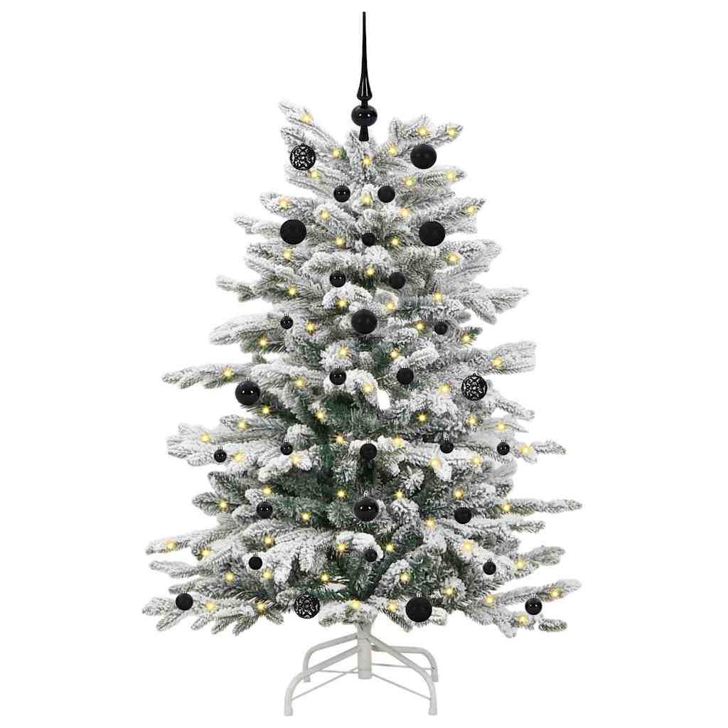 Kunstmatige Inklapbare Kerstboom Wit 150 cm PE en PVC