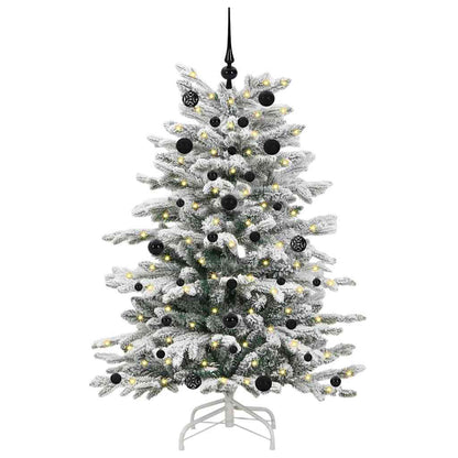 Kunstmatige Inklapbare Kerstboom Wit 150 cm PE en PVC