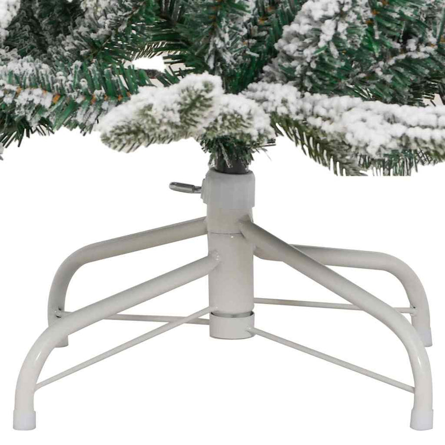 Kunstmatige Inklapbare Kerstboom Wit 150 cm PE en PVC