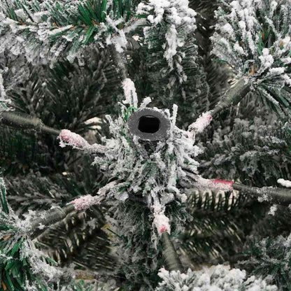 Kunstmatige Inklapbare Kerstboom Wit 150 cm PE en PVC