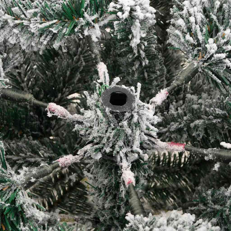 Kunstmatige Inklapbare Kerstboom Wit 150 cm PE en PVC