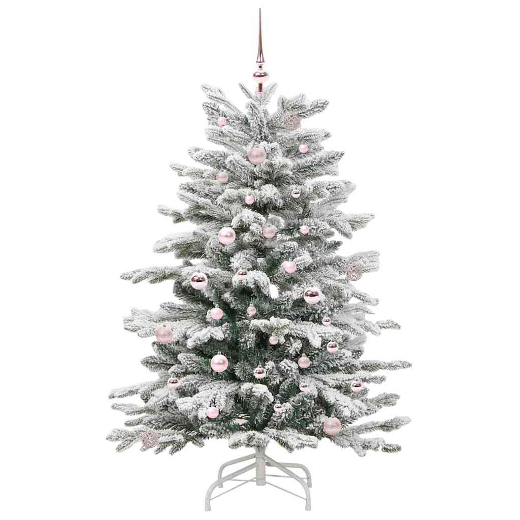 Kunstmatige Inklapbare Kerstboom Wit 150 cm PE en PVC