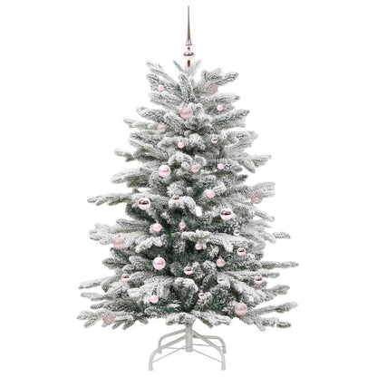 Kunstmatige Inklapbare Kerstboom Wit 150 cm PE en PVC