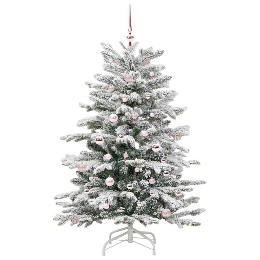 Kunstmatige Inklapbare Kerstboom Wit 150 cm PE en PVC