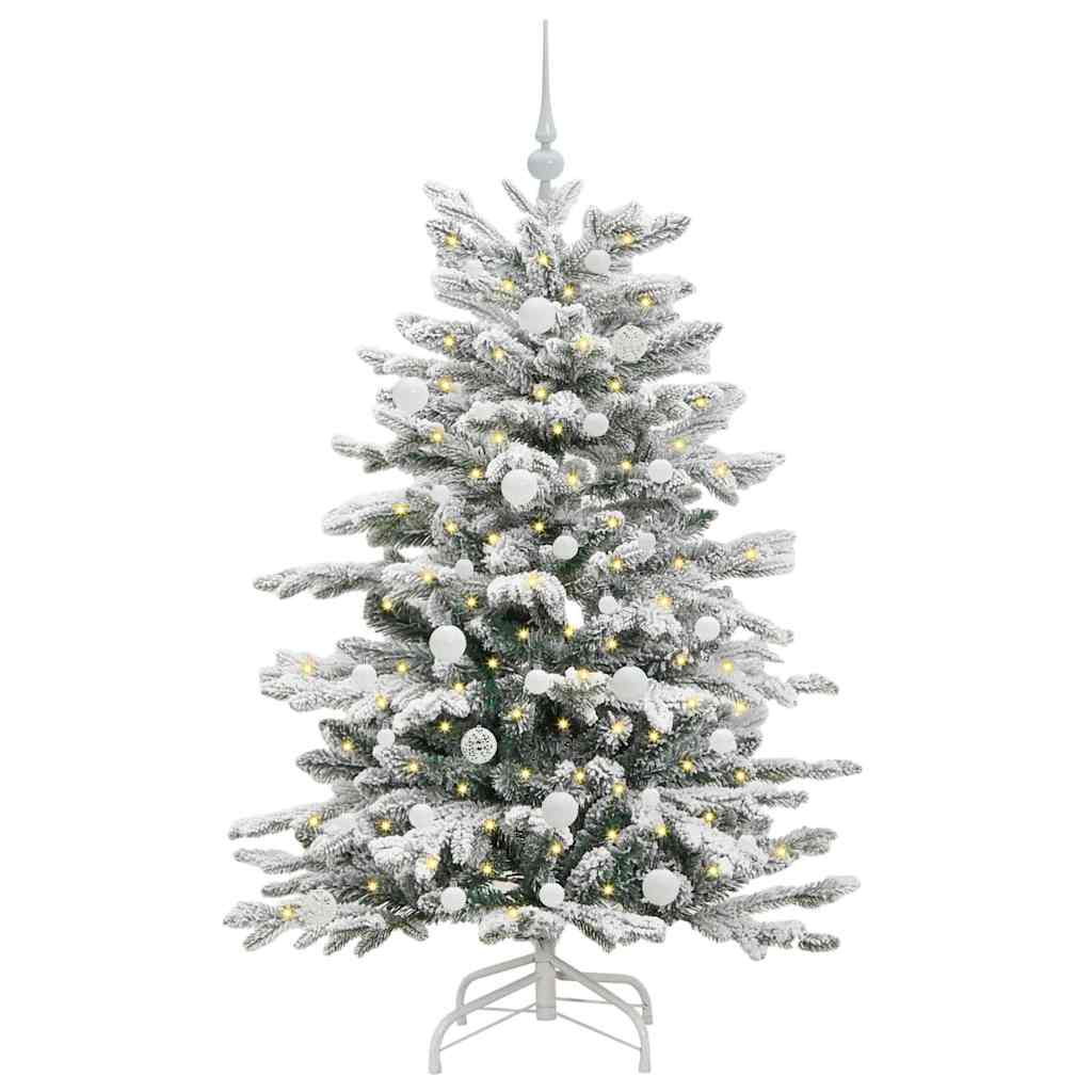 Kunstmatige Inklapbare Kerstboom Wit 150 cm PE en PVC