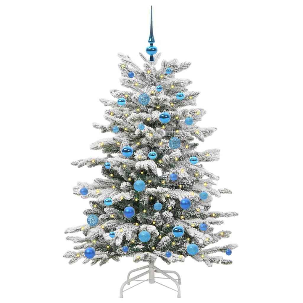 Kunstmatige Inklapbare Kerstboom Wit 150 cm PE en PVC