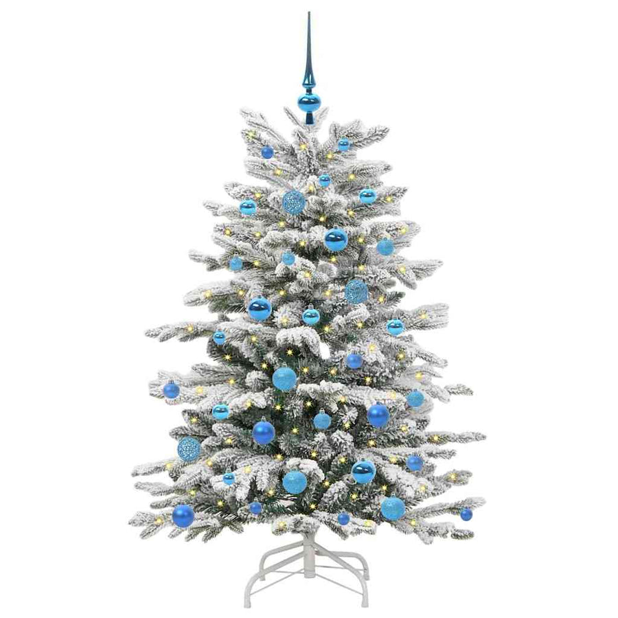 Kunstmatige Inklapbare Kerstboom Wit 150 cm PE en PVC