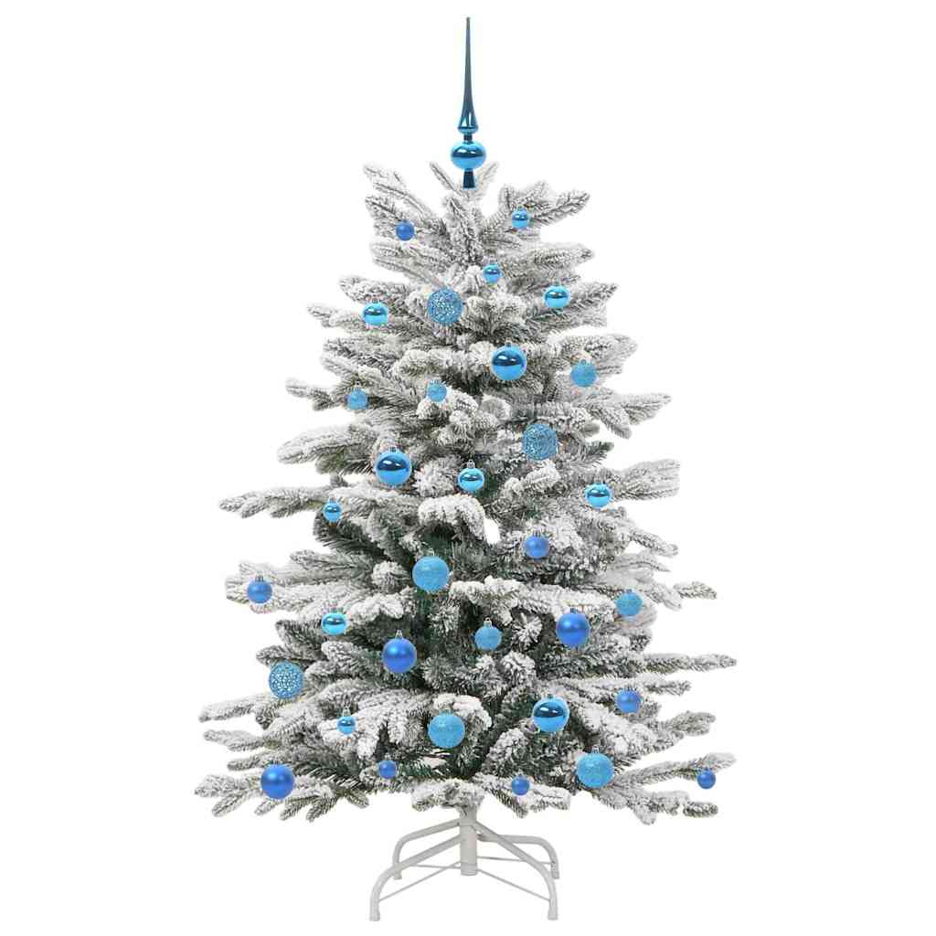Kunstmatige Inklapbare Kerstboom Wit 150 cm PE en PVC