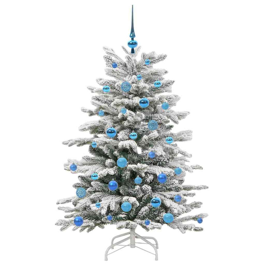 Kunstmatige Inklapbare Kerstboom Wit 150 cm PE en PVC