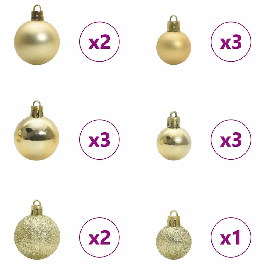 Kunstmatige Inklapbare Kerstboom Wit 150 cm PE en PVC