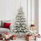 Kerstboom kunst 180 cm wit PE PVC inklapbaar
