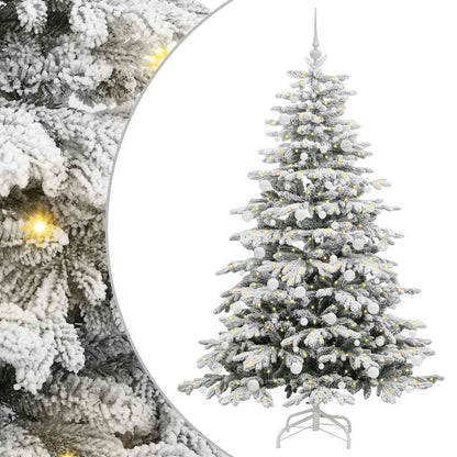 Kunstmatige Inklapbare Kerstboom Wit 180 cm PE en PVC