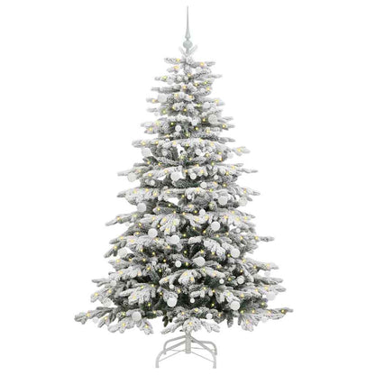 Kunstmatige Inklapbare Kerstboom Wit 180 cm PE en PVC