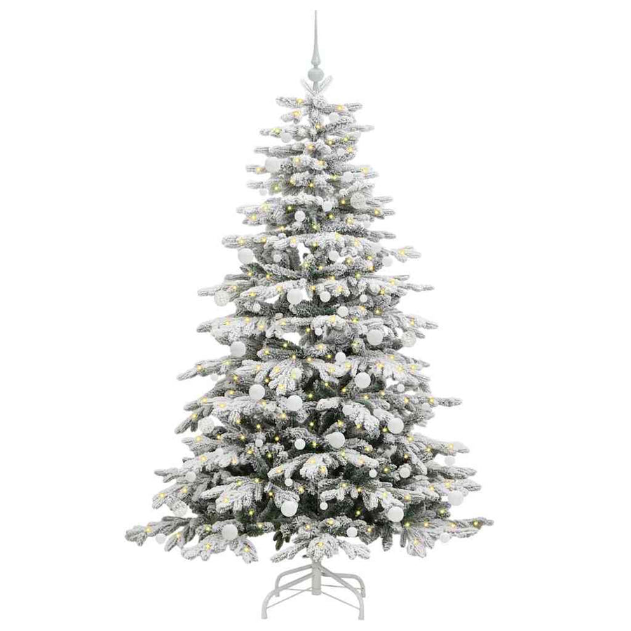 Kunstmatige Inklapbare Kerstboom Wit 180 cm PE en PVC