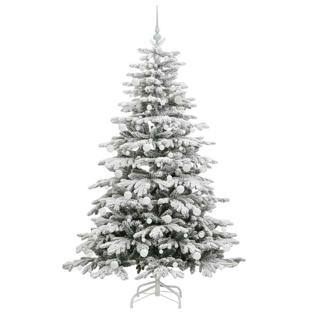 Kunstmatige Inklapbare Kerstboom Wit 180 cm PE en PVC