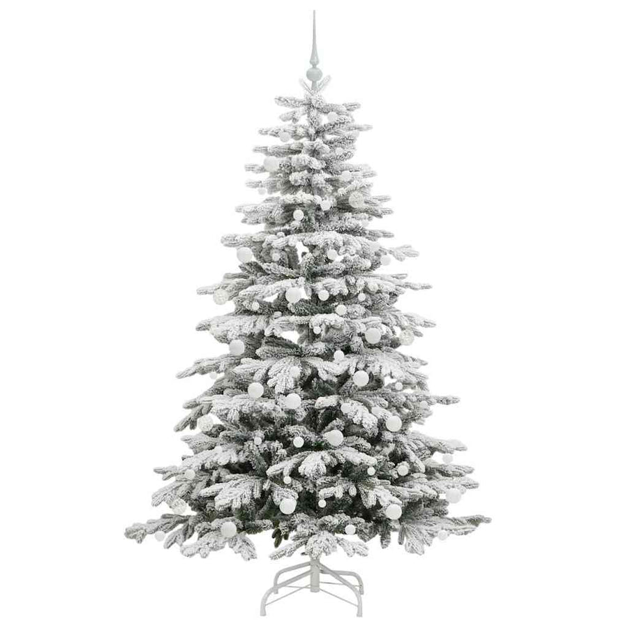Kunstmatige Inklapbare Kerstboom Wit 180 cm PE en PVC