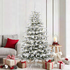 Kerstboom kunst 180 cm wit PE PVC inklapbaar