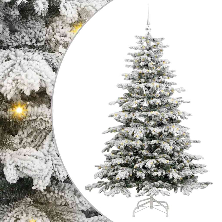 Kunstmatige Inklapbare Kerstboom Wit 180 cm PE en PVC