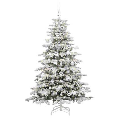Kunstmatige Inklapbare Kerstboom Wit 180 cm PE en PVC