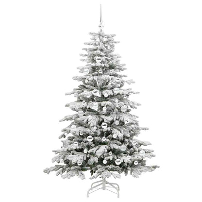 Kunstmatige Inklapbare Kerstboom Wit 180 cm PE en PVC