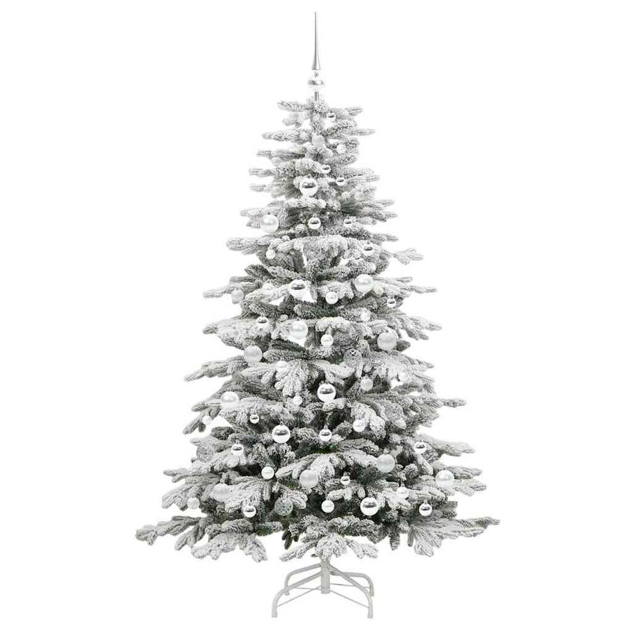 Kunstmatige Inklapbare Kerstboom Wit 180 cm PE en PVC