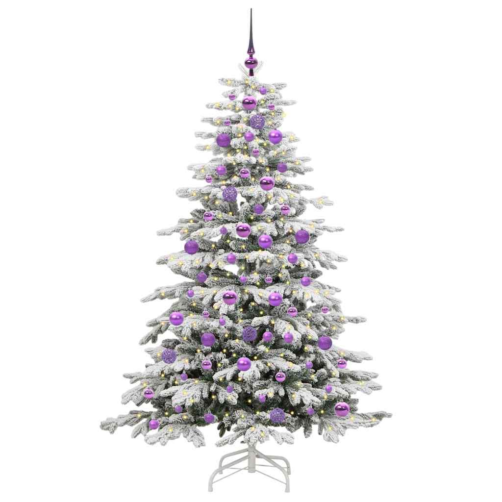 Kunstmatige Inklapbare Kerstboom Wit 180 cm PE en PVC