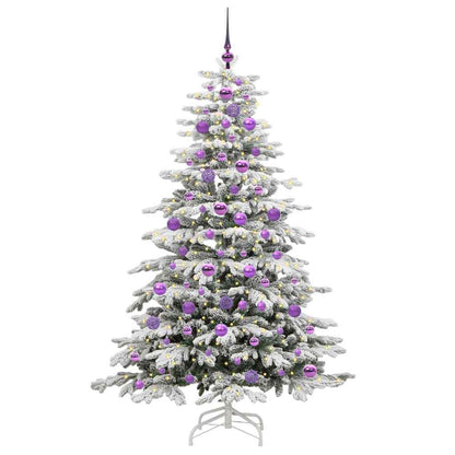 Kunstmatige Inklapbare Kerstboom Wit 180 cm PE en PVC