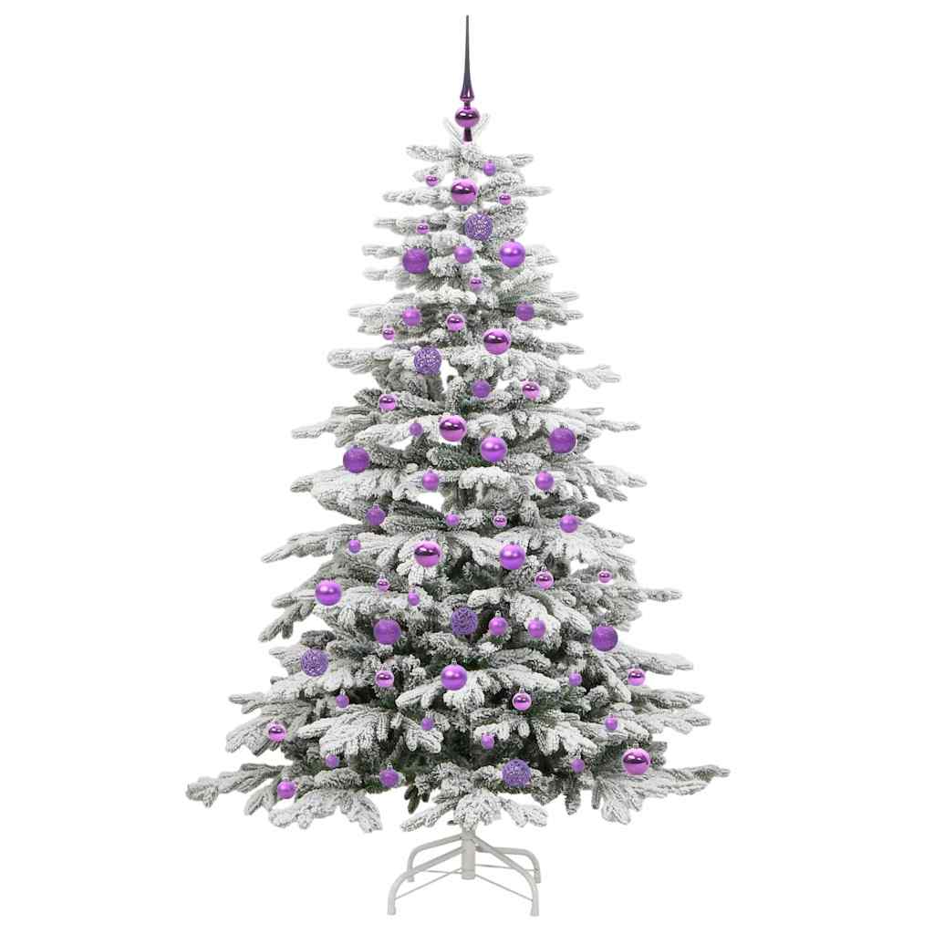 Kunstmatige Inklapbare Kerstboom Wit 180 cm PE en PVC