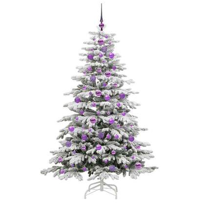 Kunstmatige Inklapbare Kerstboom Wit 180 cm PE en PVC