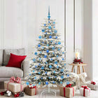 Kerstboom inklapbaar 180 cm PE PVC wit