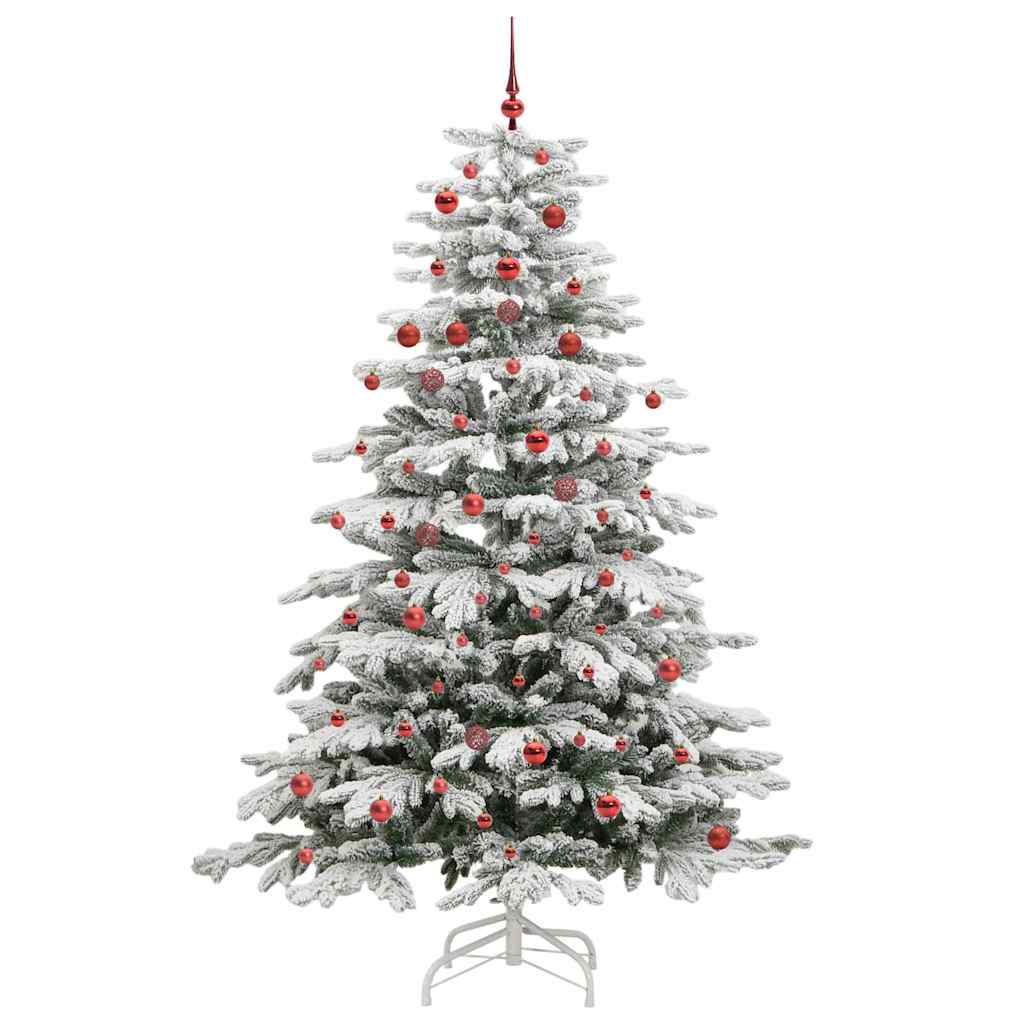 Kunstmatige Inklapbare Kerstboom Wit 210 cm PE en PVC