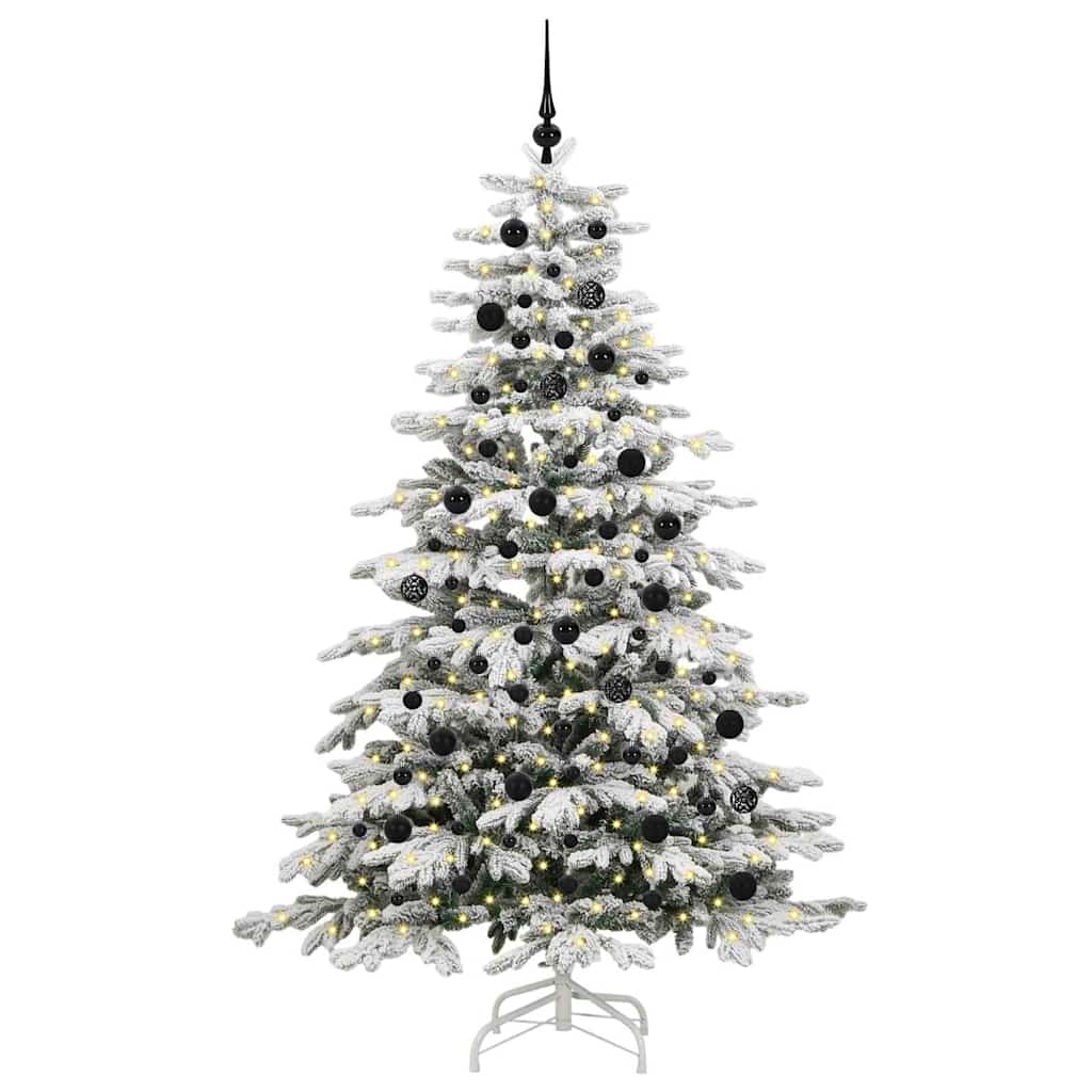 Kunstmatige Inklapbare Kerstboom Wit Pe En Pvc 210 cm