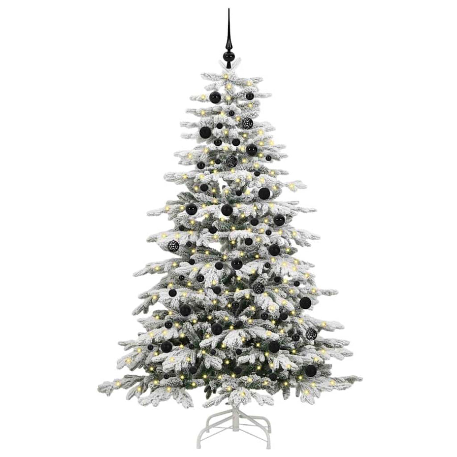 Kunstmatige Inklapbare Kerstboom Wit Pe En Pvc 210 cm