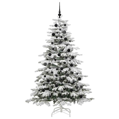 Kunstmatige Inklapbare Kerstboom Wit Pe En Pvc 210 cm