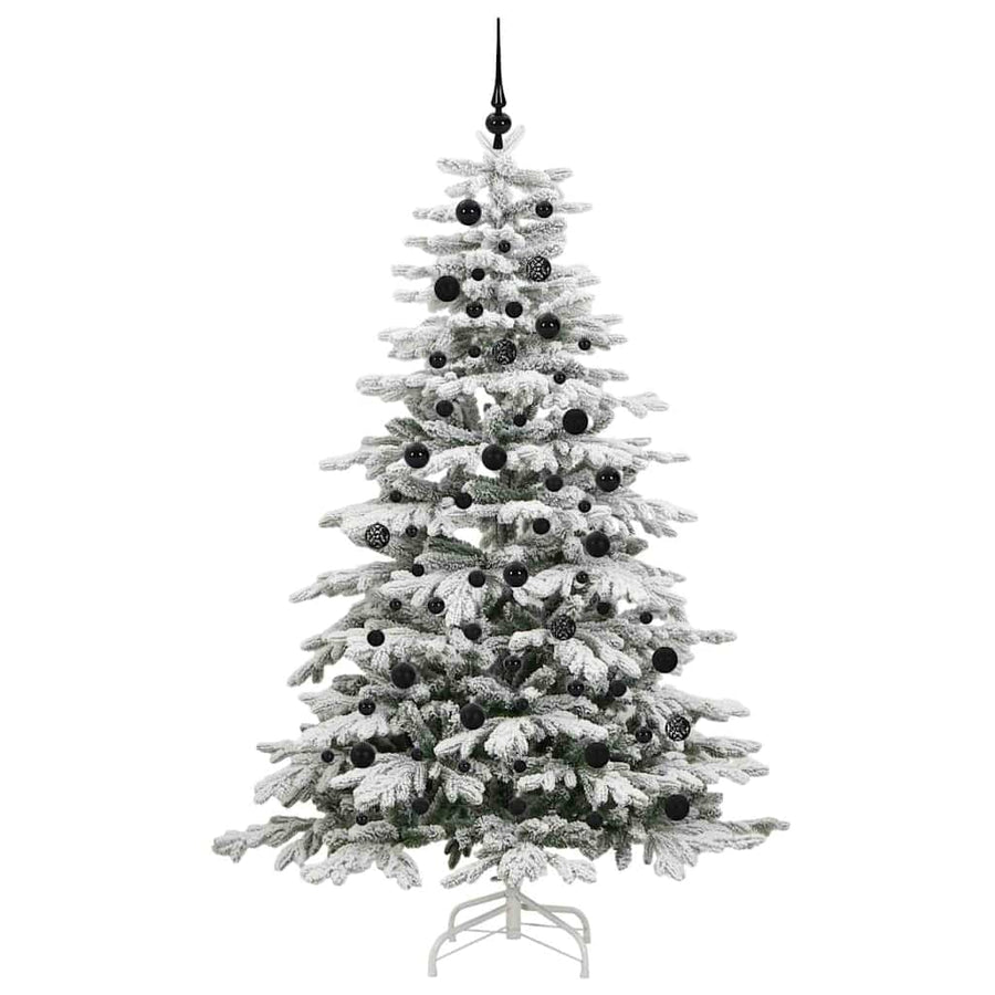 Kunstmatige Inklapbare Kerstboom Wit Pe En Pvc 210 cm