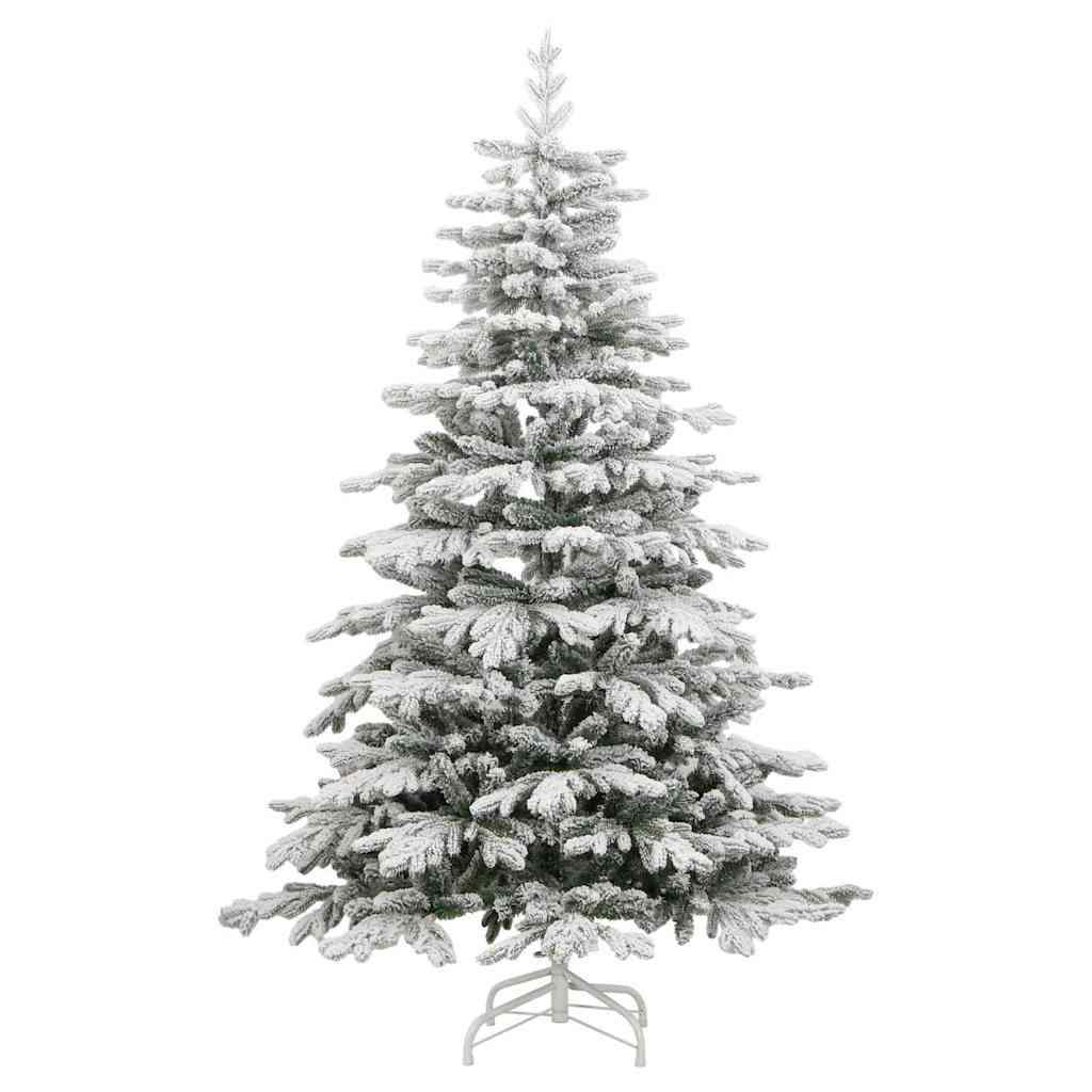 Kunstmatige Inklapbare Kerstboom Wit Pe En Pvc 210 cm
