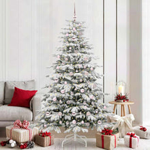 Kunstmatige Inklapbare Kerstboom Wit Pe En Pvc 210 cm