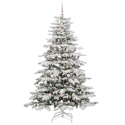 Kunstmatige Inklapbare Kerstboom Wit Pe En Pvc 210 cm