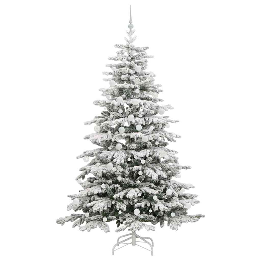 Kunstmatige Inklapbare Kerstboom Wit Pe En Pvc 210 cm