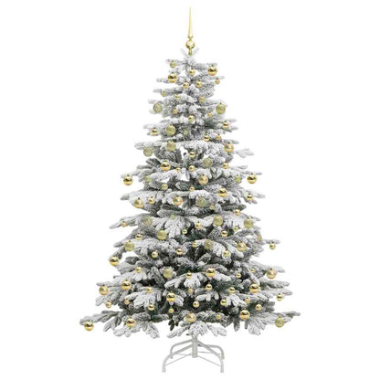 Kunstmatige Inklapbare Kerstboom Wit 210 cm PE en PVC
