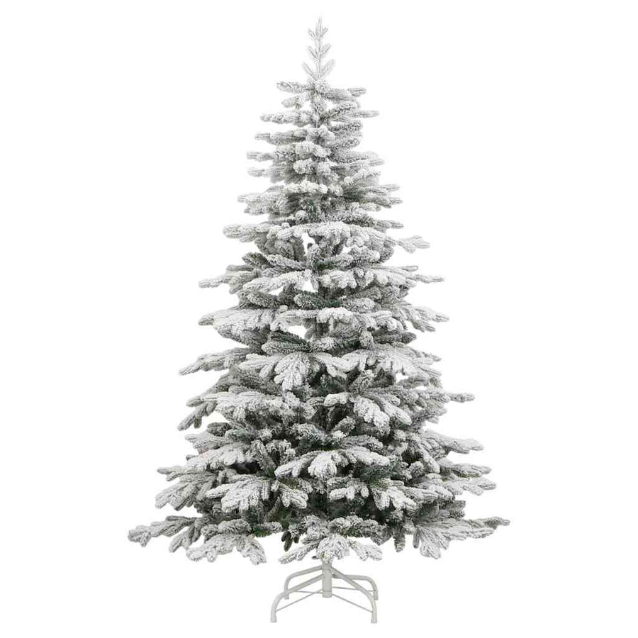 Kunstmatige Inklapbare Kerstboom Wit 210 cm PE en PVC