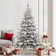 Kunstmatige Inklapbare Kerstboom Wit Pe En Pvc 210 cm