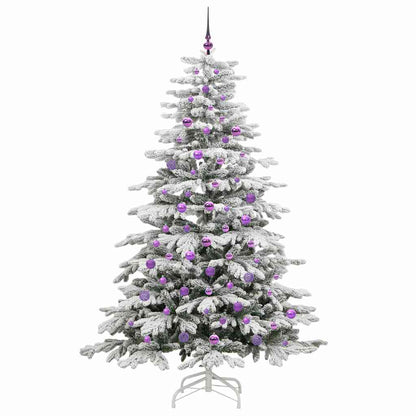 Kunstmatige Inklapbare Kerstboom Wit Pe En Pvc 210 cm