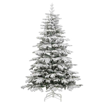 Kunstmatige Inklapbare Kerstboom Wit Pe En Pvc 210 cm
