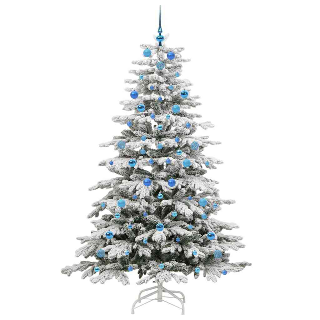 Kunstmatige Inklapbare Kerstboom Wit Pe En Pvc 210 cm