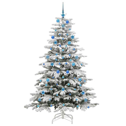 Kunstmatige Inklapbare Kerstboom Wit Pe En Pvc 210 cm
