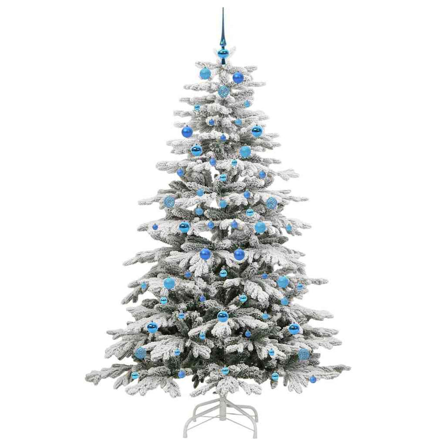 Kunstmatige Inklapbare Kerstboom Wit Pe En Pvc 210 cm