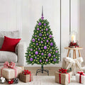 Kunstkerstboom met 150 LED Groen 120 cm PVC en Metaal