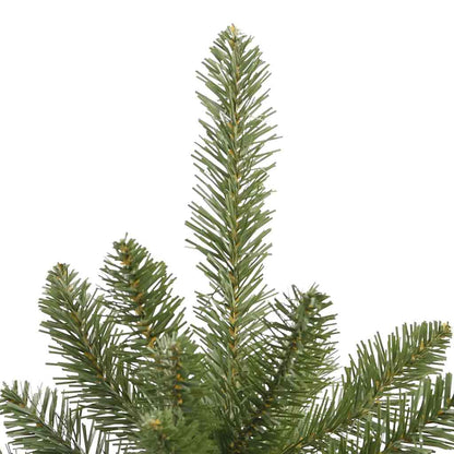 Kunstkerstboom met LED -striplichten Groen 180 cm PVC en Metaal