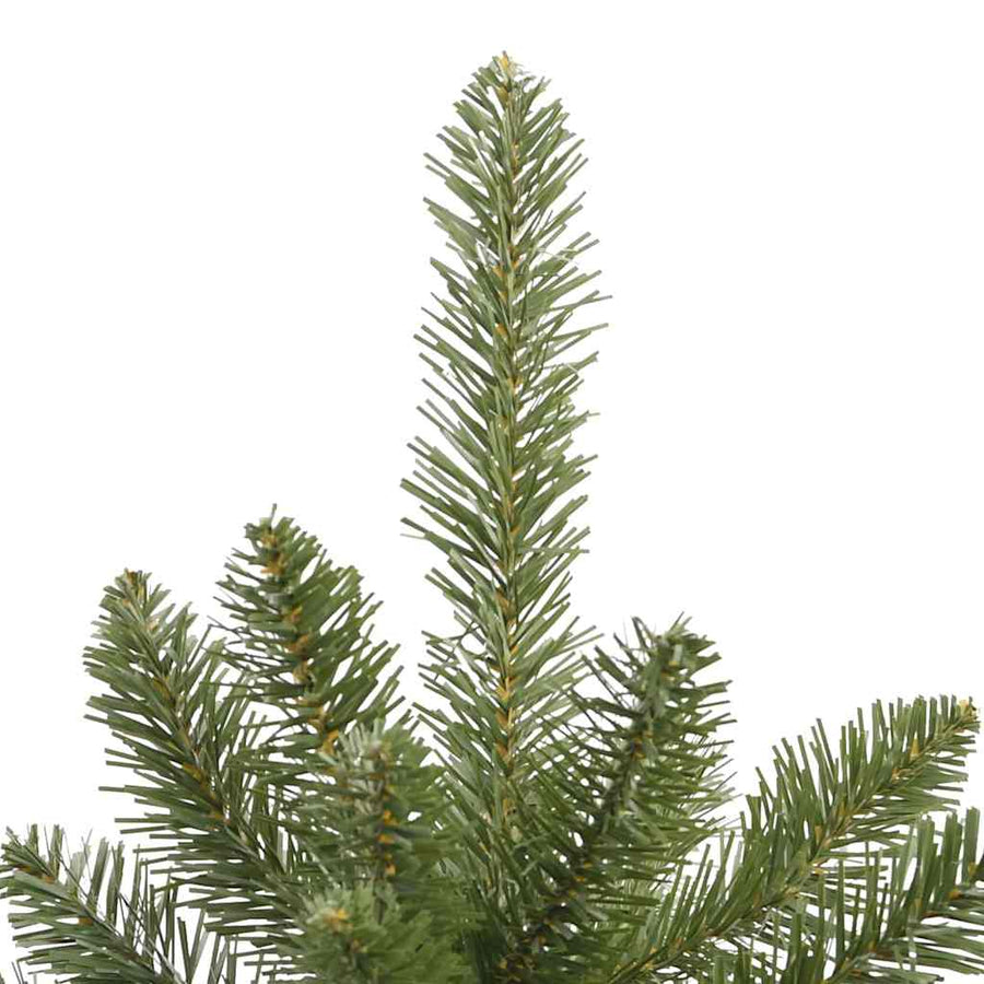 Kunstkerstboom met LED -striplichten Groen 180 cm PVC en Metaal